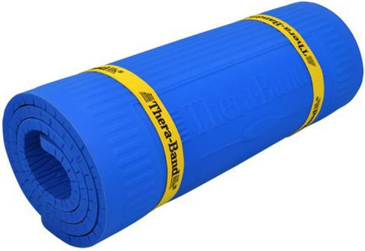 TheraBand Trainingsmatte blau TheraBand Exercise Mat, High Density Professional Floor Mat, Extra Thi