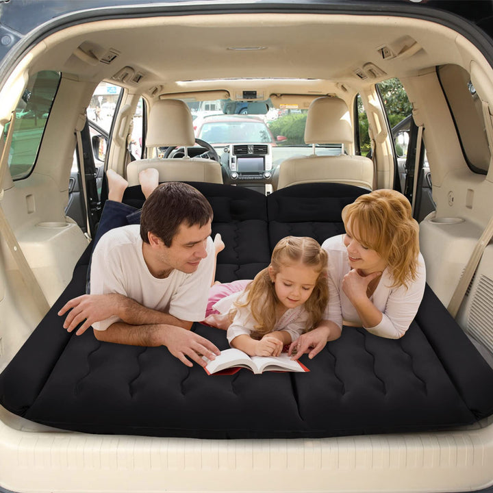 Auto Luftmatratze SUV Aufblasbare Matratze 190x125cm Beflocktes Luftbett Auto für Rücksitz & Kofferr