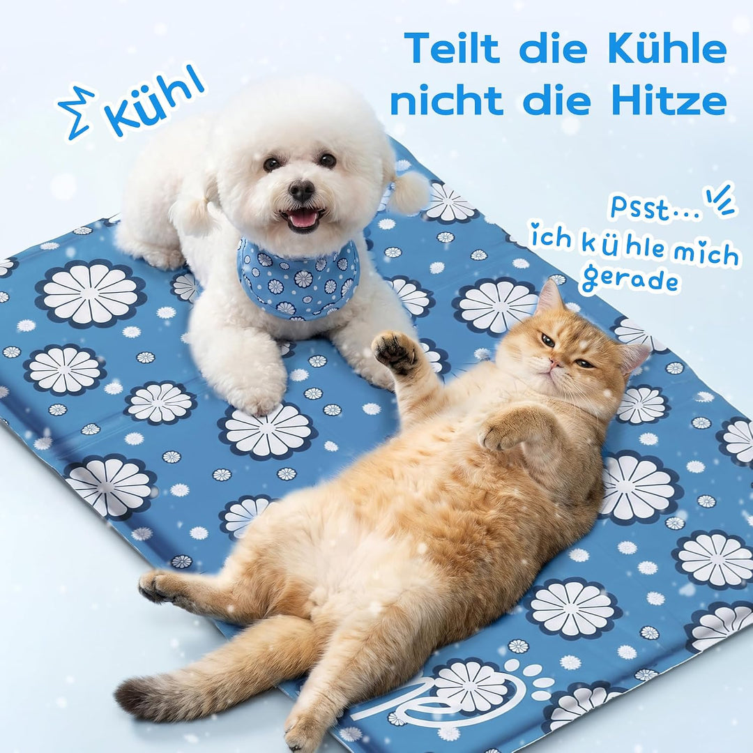Pet Prime Kühlmatte Hund 90x60cm, Kühlmatte für Hunde, Hunde Kühlmatte für Kisten, Hundehütten und B