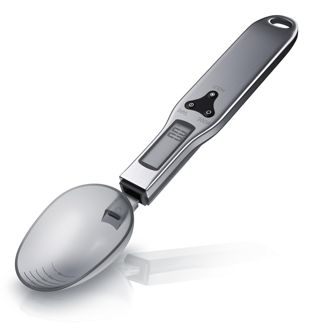 Arendo - Löffelwaage digital – 1 bis 500 g – Tara – Hold Nullstellung – Feinwaage Auflösung 0,1 g –