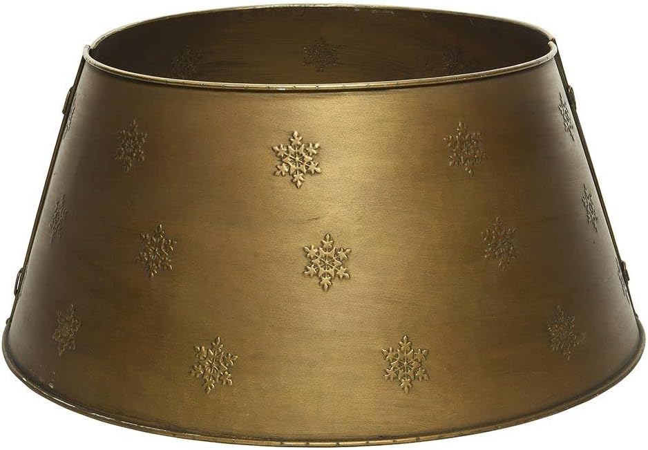 zeitzone Abdeckung für Christbaumständer Metall Gold Weihnachtsbaumständerhülle Ø 70cm 70 cm, 70 cm