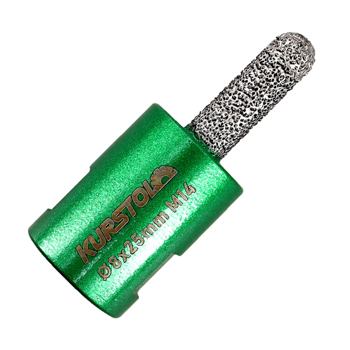 KURSTOL Diamant Mörtel Hakenbohrer – Diamant Fugenfräser 8 mm x 25 mm mit M14 Gewinde für Mauerwerk,