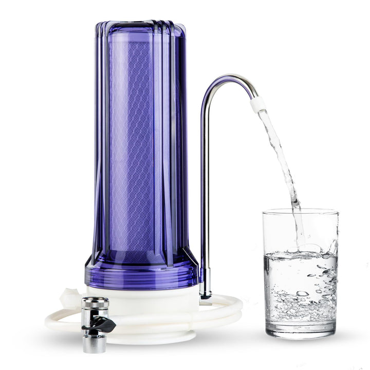 iSpring CKC1C Auftischfilter Wasserfilter Filteranlage für Wasser Auftisch Filter,1 Stufe Auftischfi
