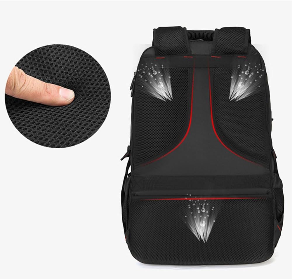 60L 80L Gross Reiserucksack Herren,Erweiterbar Handgepäck Rucksack,Wasserdichter 17-Zoll Laptoptasch