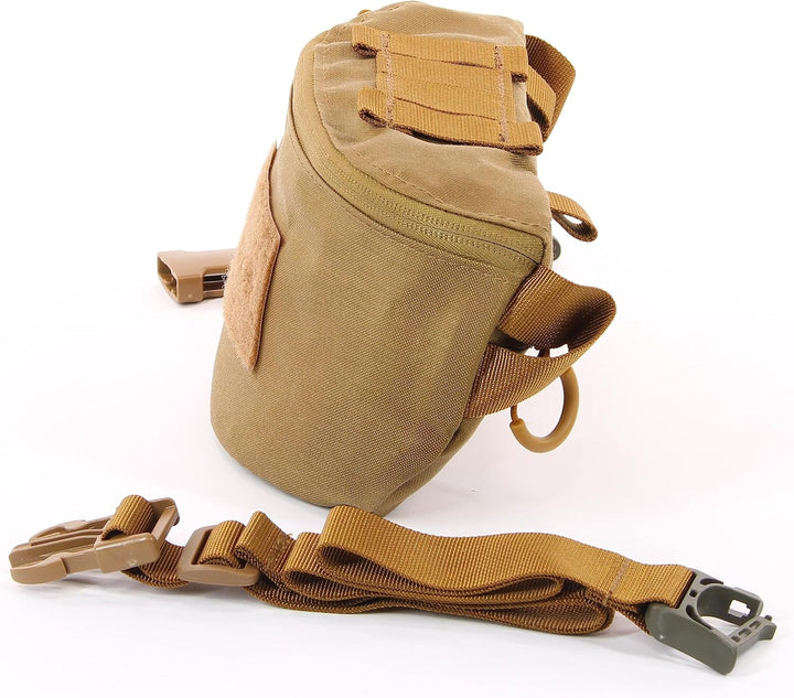 Zentauron Hüfttasche Modular 1,8 L Bauchtasche 2 Fächer MOLLE Abnehmbarer Gurt Tactical Gürteltasche
