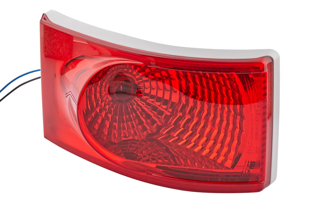 HELLA - Schlussleuchte - Halogen - 12/24V - Einbau - Lichtscheibenfarbe: rot - Stecker: Flachstecker