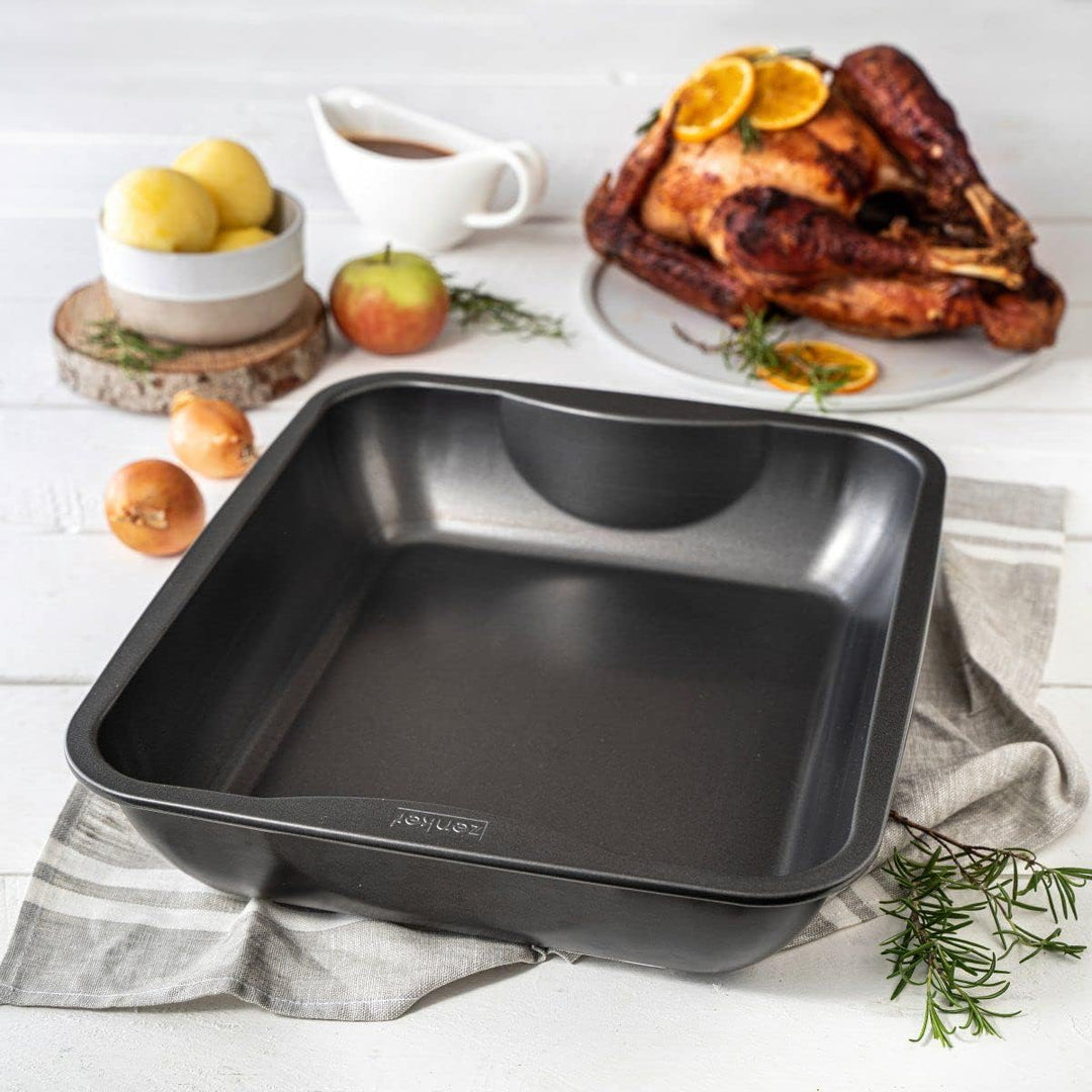 Zenker XXL-Brat- und Auslaufform (40 x 8 x 34 cm) SPECIAL COOKING, rechteckige Ofenform mit Antihaft