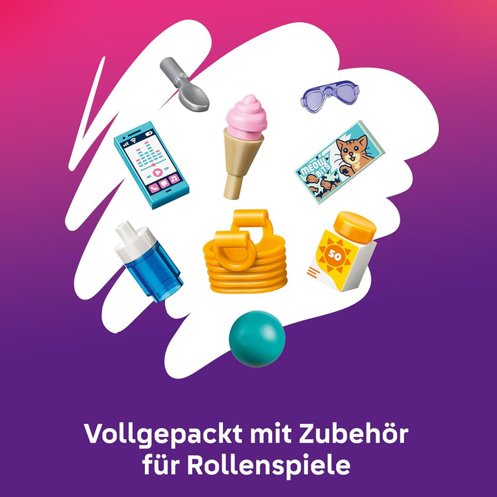 LEGO Friends Lustiger Tag im Wasserpark - Miniatur Spielset mit Rutsche, 2 Minifiguren, 4 Tierfigure