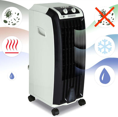 MONZANA® Aircooler 4in1 5L Tank Timer 3 Stufen Mobiler Luftkühler Ionisator Luftbefeuchter Ventilato