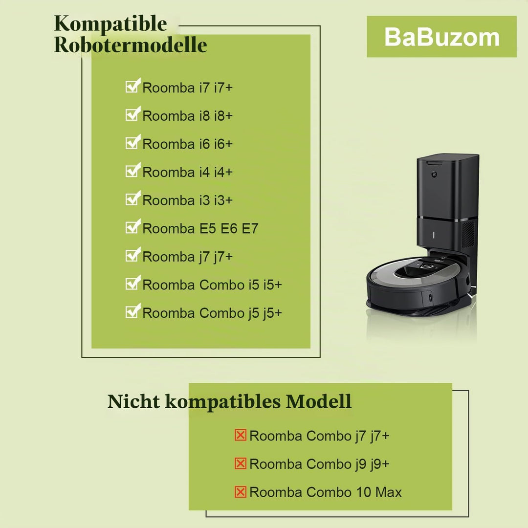 Ersatzteile Zubehör für iRobot Roomba i7 i7+ i8 i8+ j7 j7+ i3 i3+ i4 i4+ i6 i6+ E5 E6 E7 Combo i5 i5