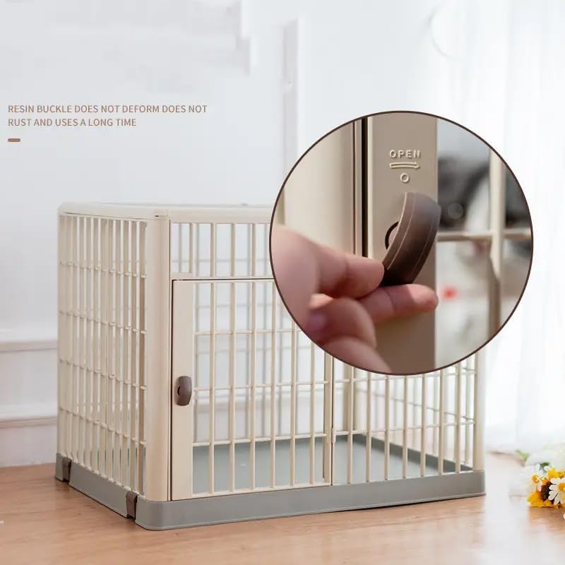 Lanco – Premium-Haustierkäfig für Hunde und Katzen. Kunststoff: widerstandsfähig und waschbar ohne K