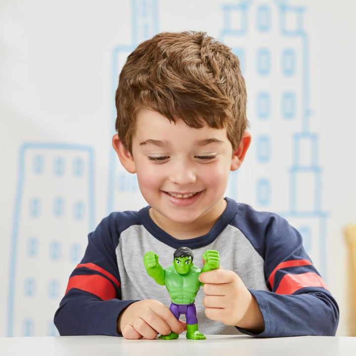 Spidey and his Amazing Friends Marvel Hulk Figur, 10 cm grosse Action-Figur für Kinder ab 3 Jahren,