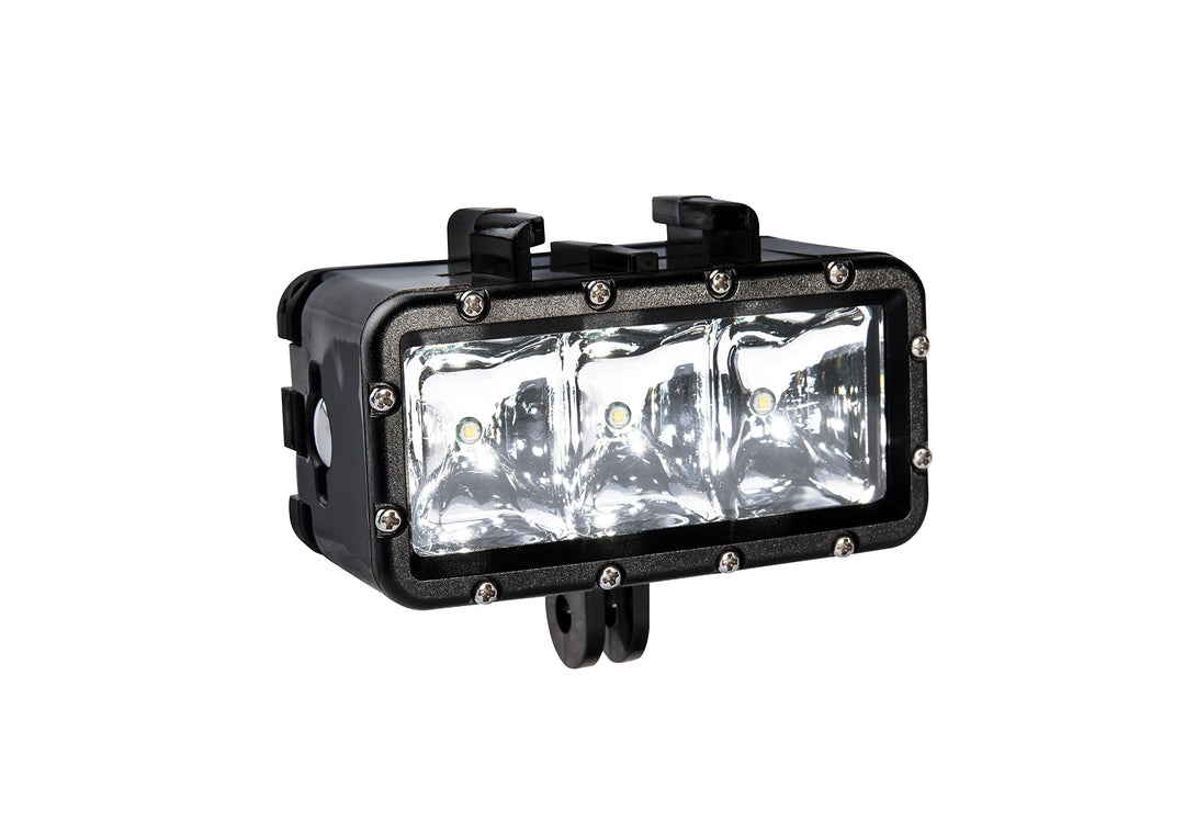 Bresser 8785201 Action Camera LED Leuchte mit drei verschiedenen Leuchtstufen(High/ Low/ SOS), bis z
