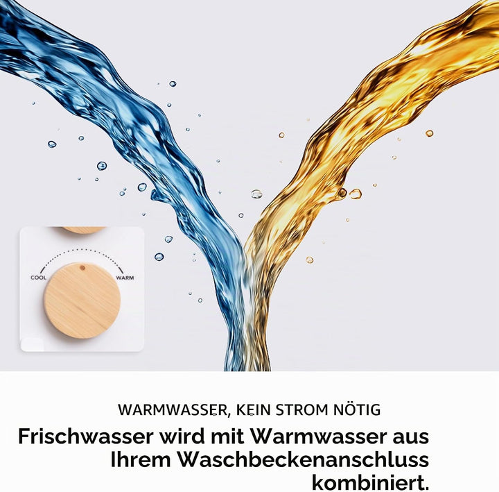 Tushy 3.0 Warmwasser-Bidet-Aufsatz | Selbstreinigender Frischwassersprüher + verstellbare Druckdüse,