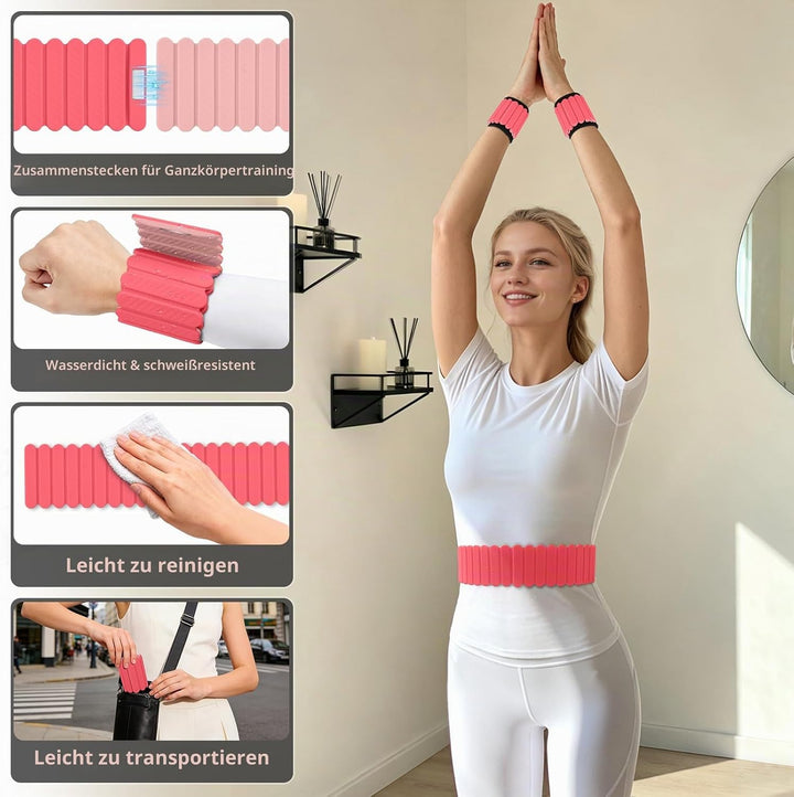 Abahub Magnetische Gewichte Hand Fuss Wrist Ankle Weights Handgelenk Gewichte für Beine und Arme Set