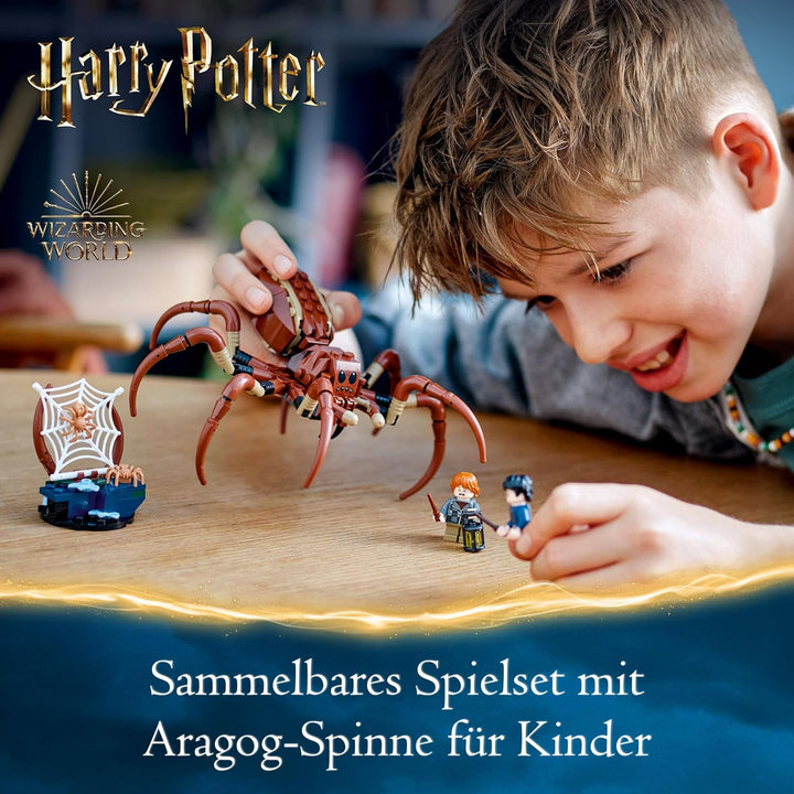 LEGO Harry Potter Aragog im Verbotenen Wald, Fantasy-Spielset mit Spinnen-Figur, Fabelwesen, 2 Minif