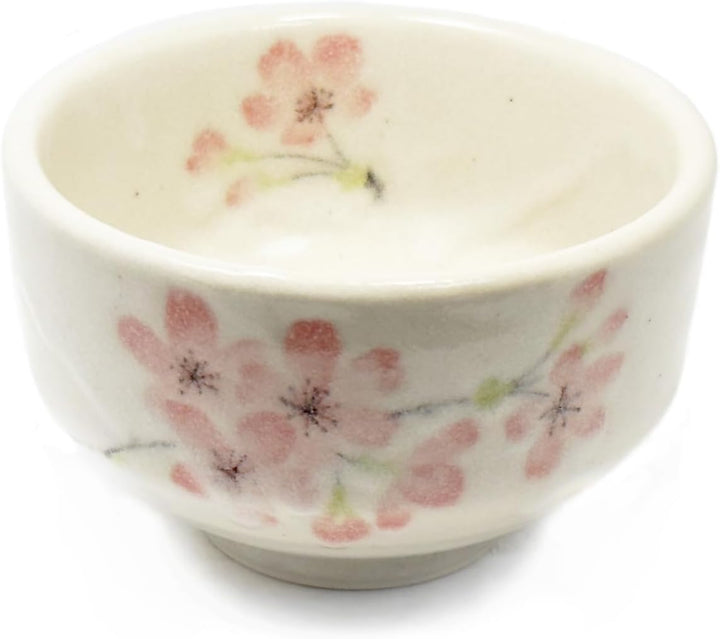 aquanaut Mino Ware Japanese Matcha Bowl Chawan Shiroyama Sakura Diameter 9.4cm Made in Japan