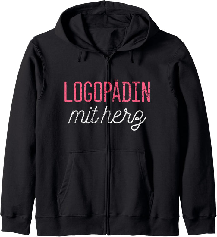 Logopädin Logopädie Sprach Sprechen Therapie Kapuzenjacke