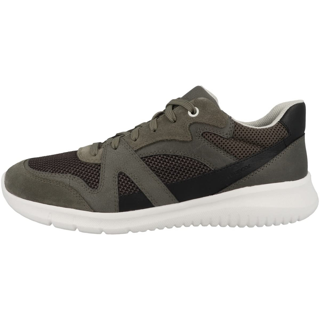 Geox Herren U Monreale B Sneakers 44 EU Lt Olive, 44 EU Lt Olive