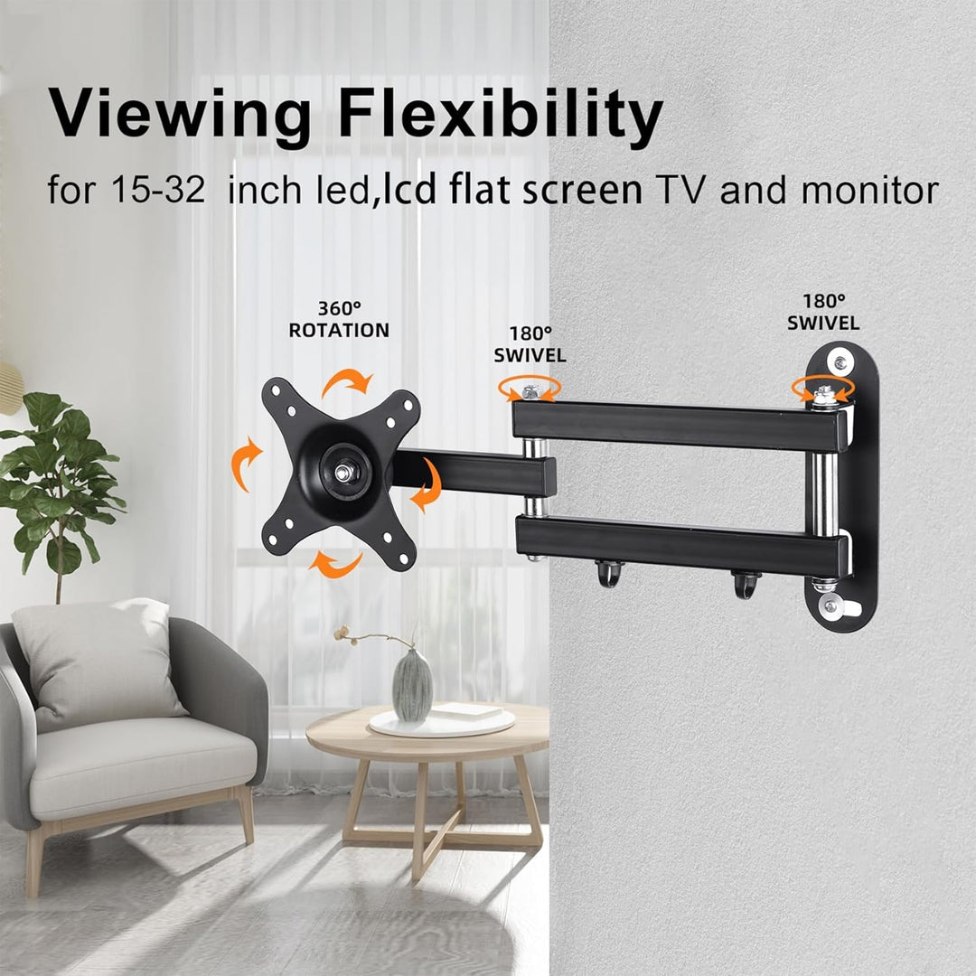suptek TV-Wandhalterung Schwenkbar Neigbar Drehbar voll Beweglich Einstellbar Gelenkig Fernseher Mon