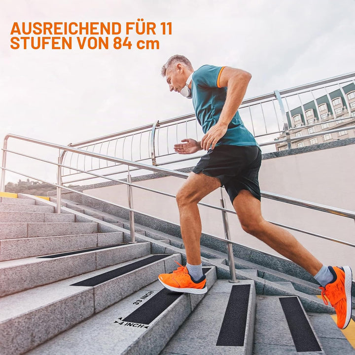 Anti-Rutsch-Band Selbstklebend, 10m*10cm, Antirutsch Klebeband Wasserfest, Treppe Anti Rutsch Streif