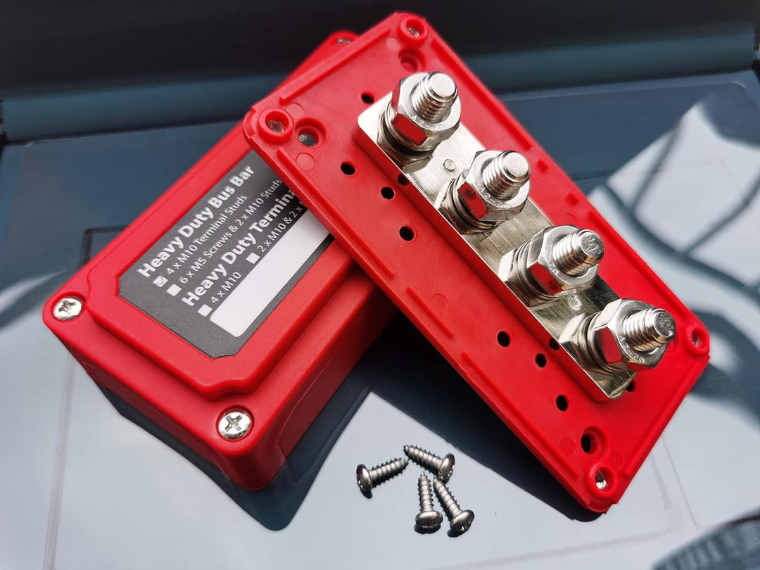 Sammelschiene 12v - 48v DC Busbar 300A M10 Verteilerschiene Geländewagen Masseverteiler Boot Camper