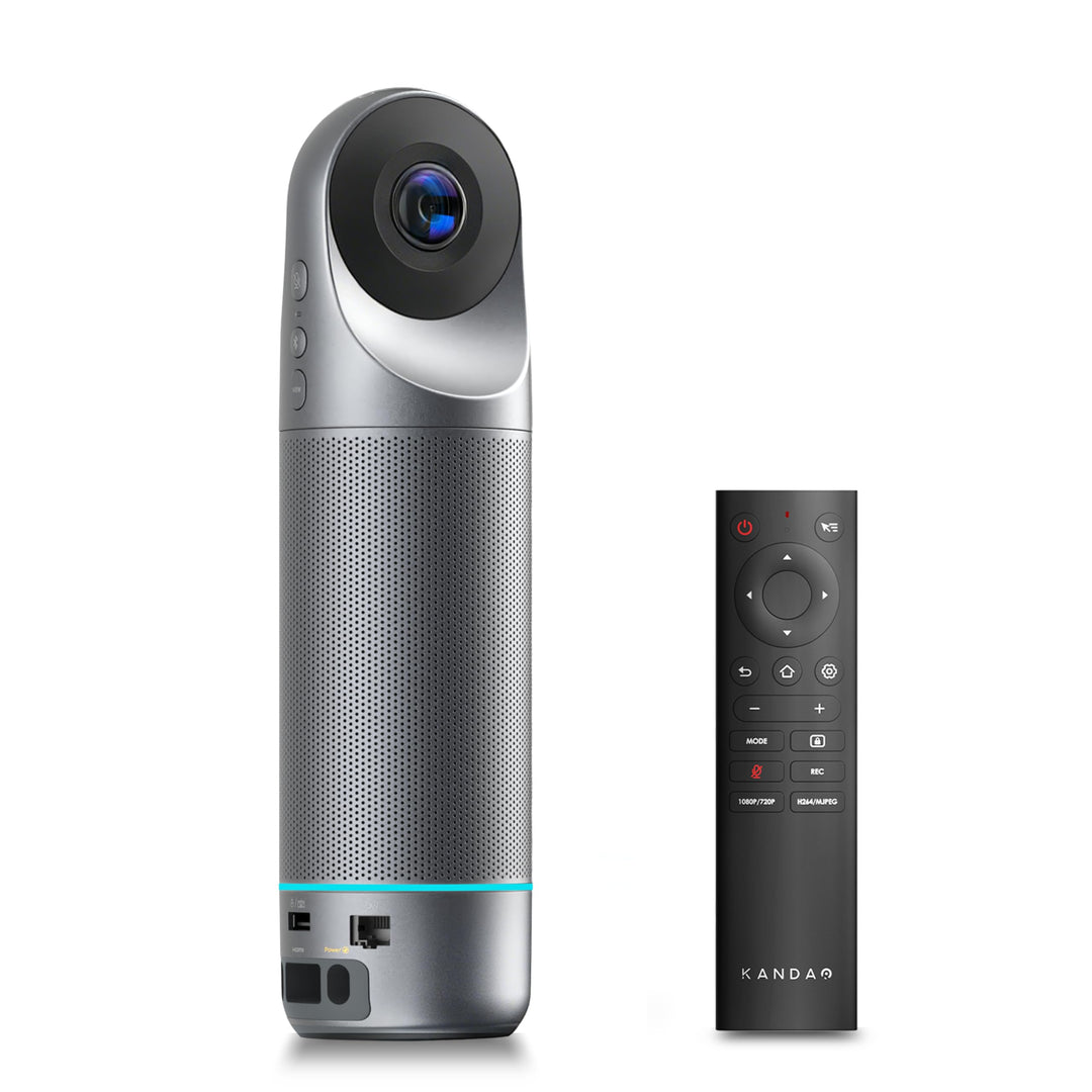 KanDao Meeting Pro 2 4K 360° KI Videokonferenzkamera All-in-One Webcam mit Mikrofon und Lautsprecher