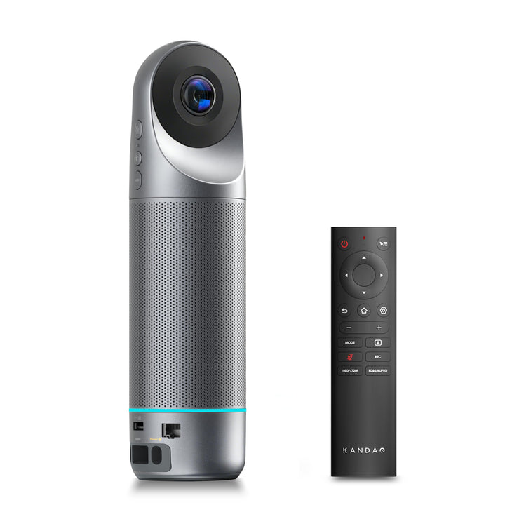 KanDao Meeting Pro 2 4K 360° KI Videokonferenzkamera All-in-One Webcam mit Mikrofon und Lautsprecher