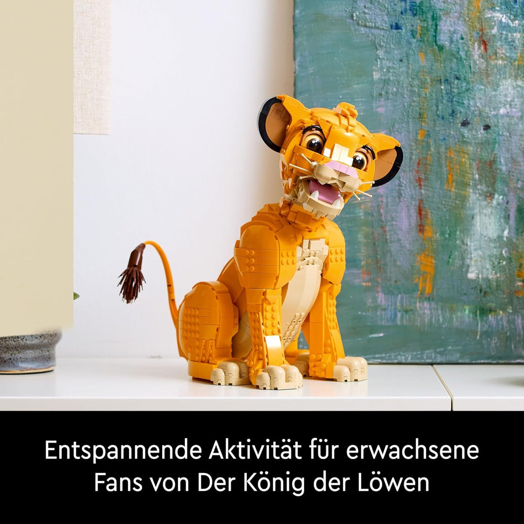 LEGO Disney Classic 43247 Simba, der junge König der Löwen, Sammlertierfigur