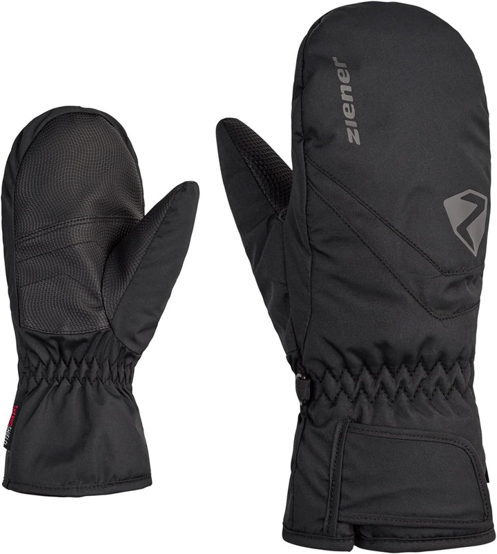 Ziener Kinder Loriano Ski-Fäustling/Wintersport | wasserdicht, atmungsaktiv 5 Schwarz, 5 Schwarz