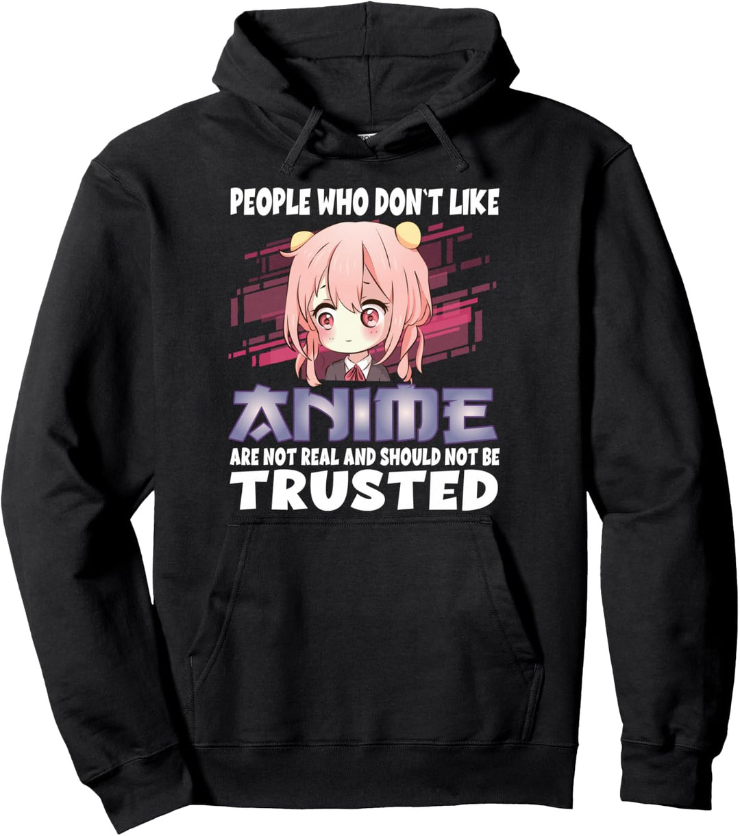 Funny Anime Merch Japanese Otaku Anime Girl Graphic Manga Pullover Hoodie