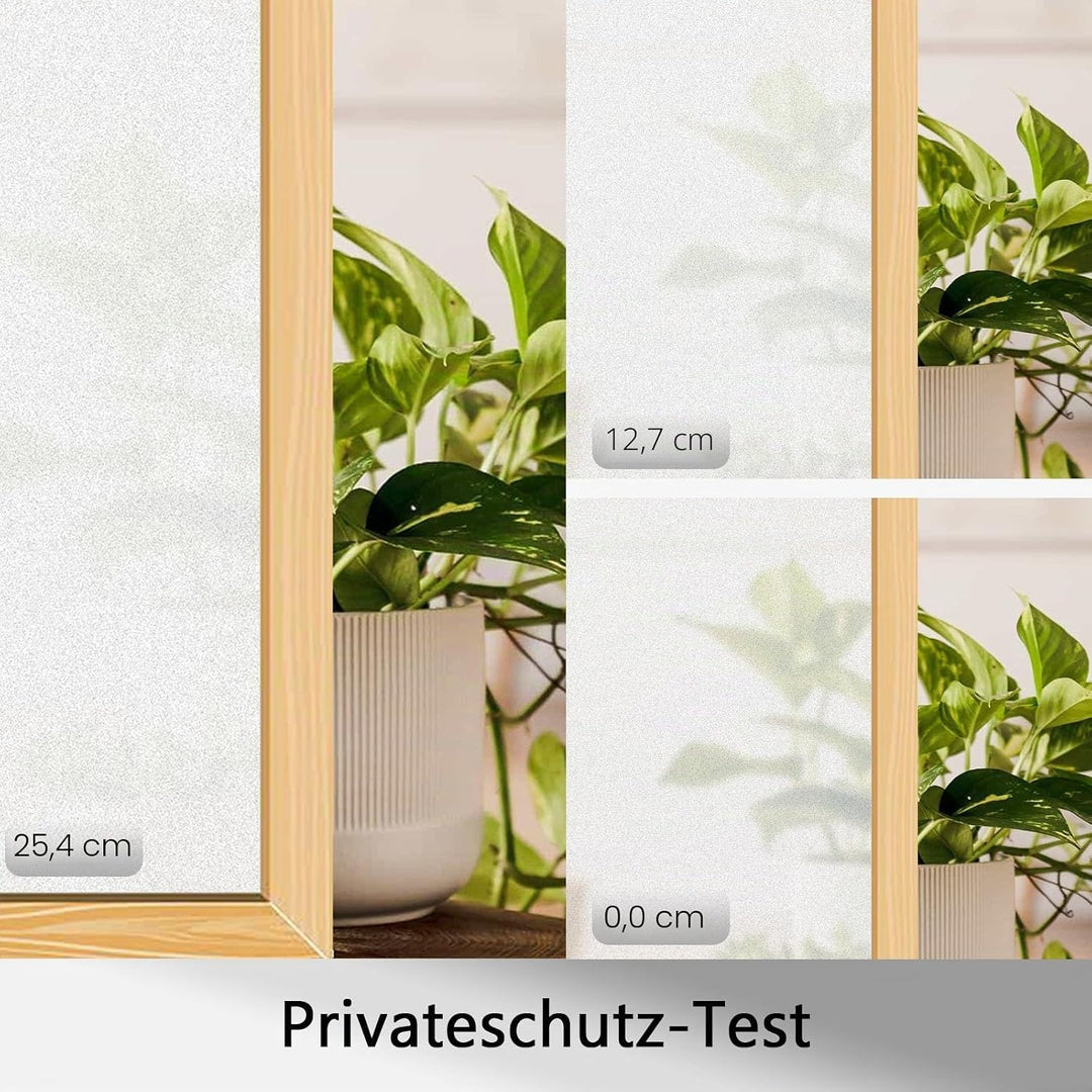Linarun Fensterfolie selbsthaftend Milchglasfolie 90x200cm, Blickdicht Sichtschutzfolie mit Anti-UV
