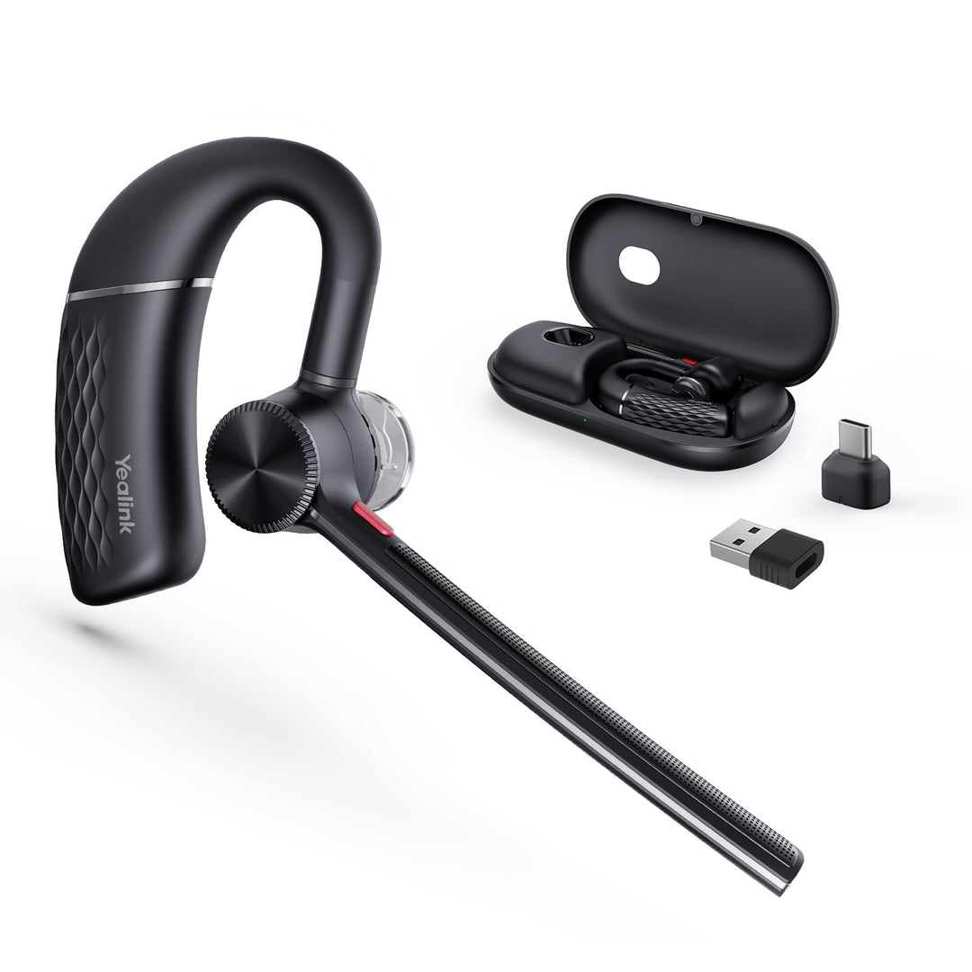 Yealink BH71 Pro Bluetooth Headset with USB Dongle, Teams Certified, 4 Noise Cancelling Microphone,