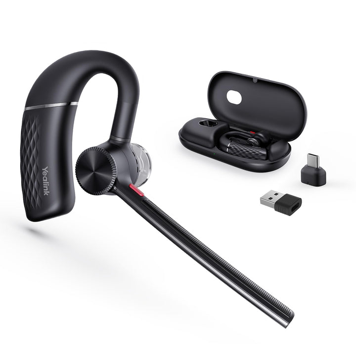Yealink BH71 Pro Bluetooth Headset with USB Dongle, Teams Certified, 4 Noise Cancelling Microphone,