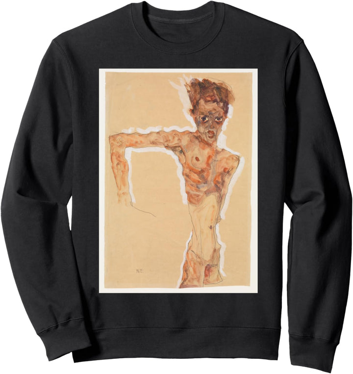 Egon Schiele Selbstporträt Gemälde Fine Art Wien Österreich Sweatshirt