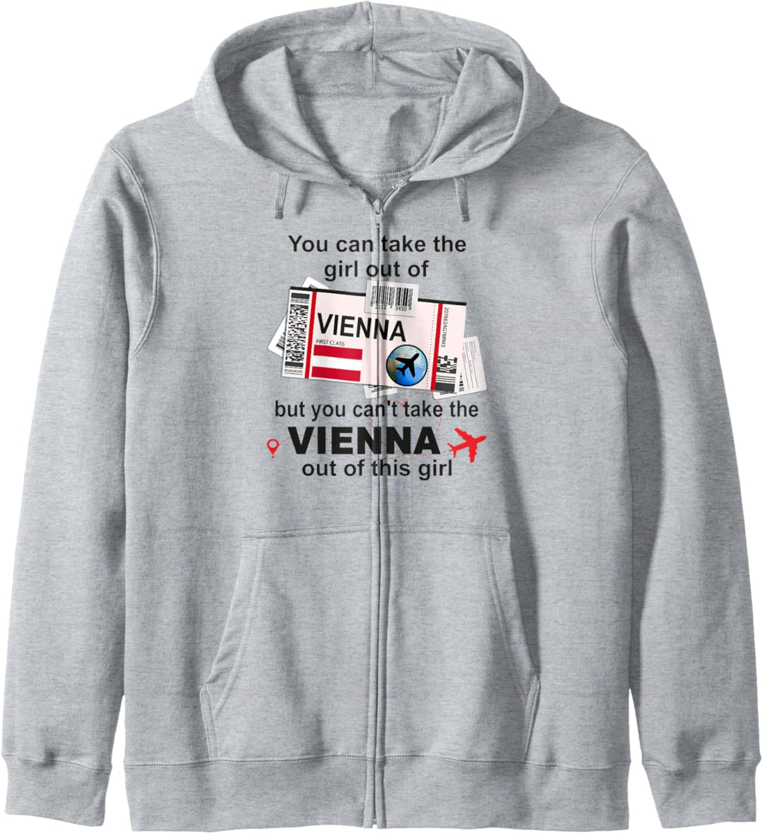 Vienna Girl - Vienna Boarding Pass - Wien Kapuzenjacke