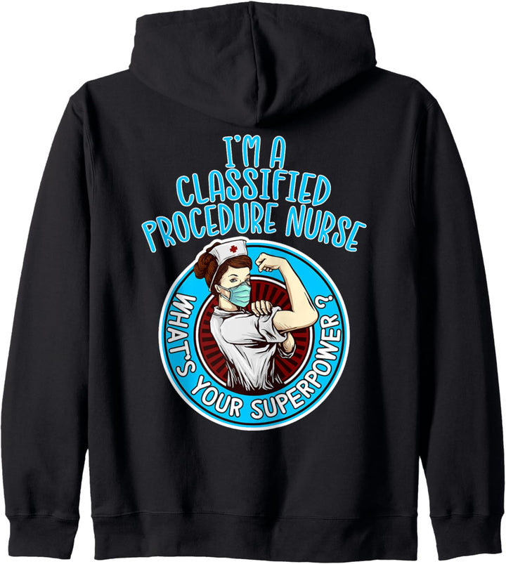 Klassifiziertes Verfahren Krankenschwester Shirt für Frauen Kapuzenjacke