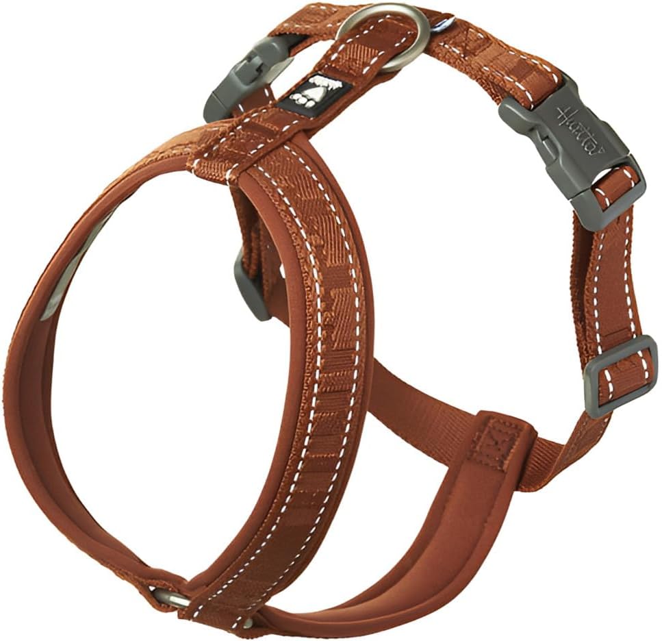 Hurtta Casual Y-Geschirr ECO Komfortables nachhaltiges Hundegeschirr (Cinnamon, 60-70 cm) 60-70 cm C
