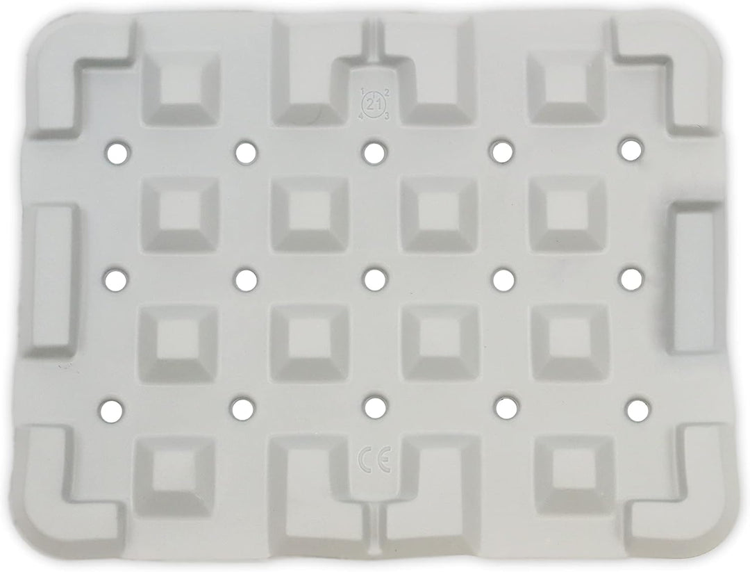 KMINA - Sitzkissen Dusche (35x27x3 cm, Hocker Nicht Enthalten), Duschhocker Kissen, 100% Wasserdicht
