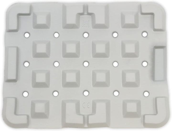 KMINA - Sitzkissen Dusche (35x27x3 cm, Hocker Nicht Enthalten), Duschhocker Kissen, 100% Wasserdicht