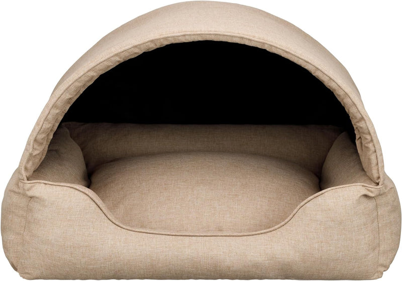 Bjird Hundebett & Hundehütte in einem - Hundehaus mit Dach für kleine und mittelgrosse Hunde - Hunde