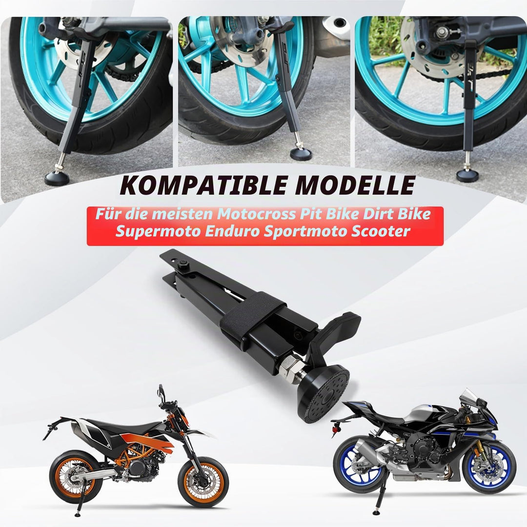 JFG RACING Motorrad Ständer Hinten,Motorrad Hinterradhubständer Ständer Tragbar Verstellbarer Radstä