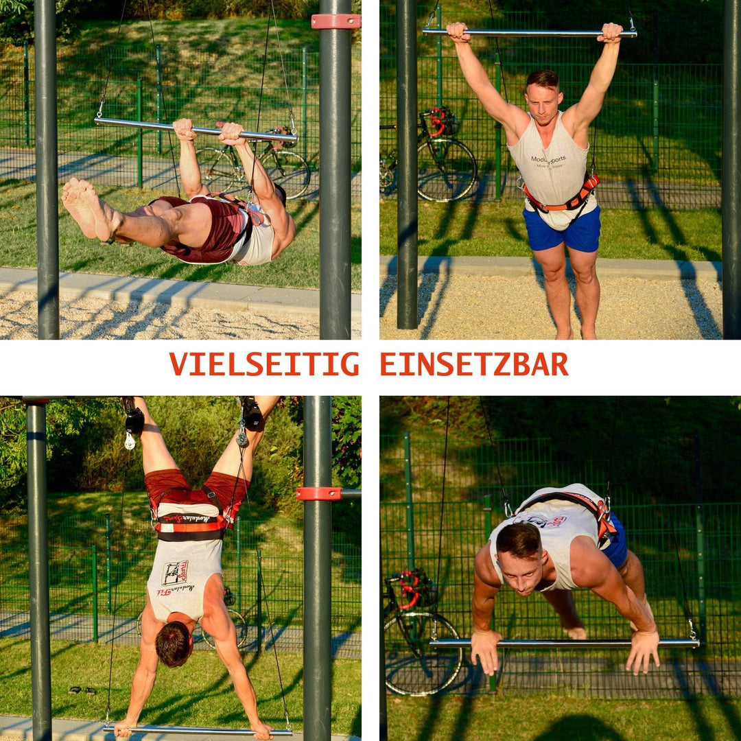 ModularSports FlyFit Premium Edition / Fitnessgeräte für zuhause mit Flaschenzugsystem zur Reduzieru