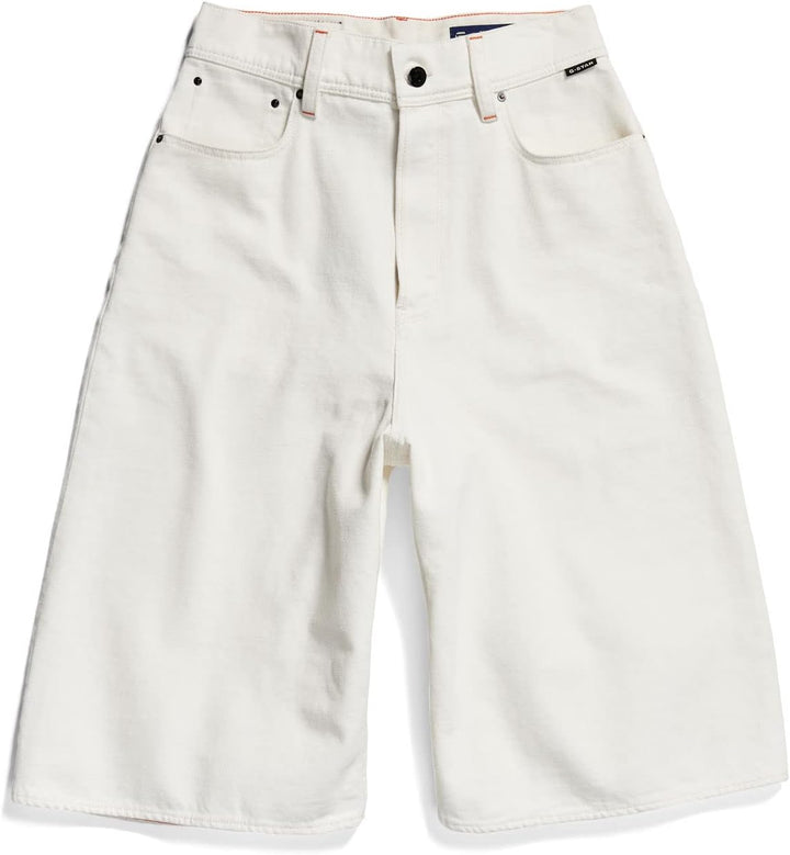 G-STAR RAW Damen Patti Denim Shorts, Weiss (Ecru D22989-d298-159)