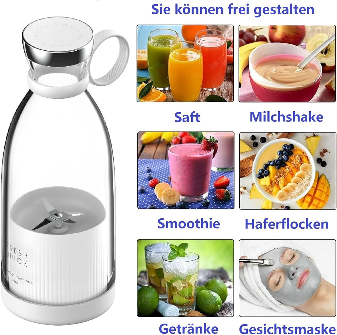 Blender Smoothie Makers, 350ml Tragbarer Mixer Mini Jug Blenders, Multifunktionaler persönlicher Mix