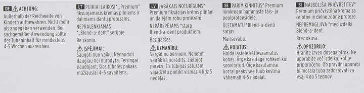 Blend-a-dent Plus Premium-Haftcreme Duo Kraft, 12er Pack (12 x 40 g)