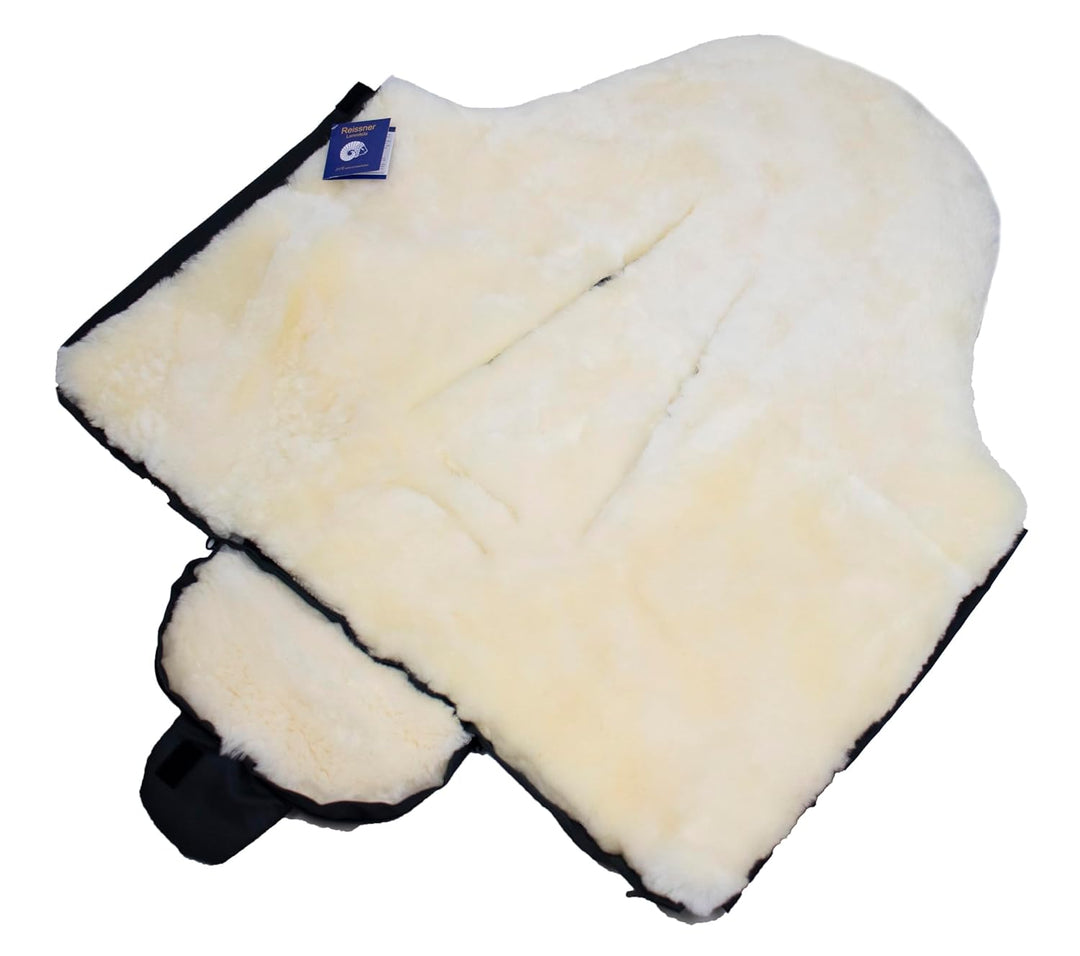 Reissner Lammfelle Merino Lammfell Baby Fusssack ESKIMO Mumienform mit Reissverschluss für Kinderwag