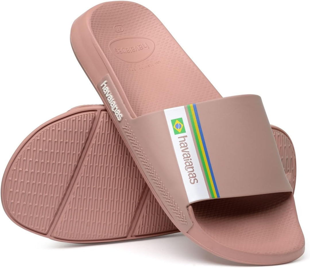 Havaianas Unisex Slide BrasilSchiebe-Sandalen 43/44 EU Crocus Rose, 43/44 EU Crocus Rose