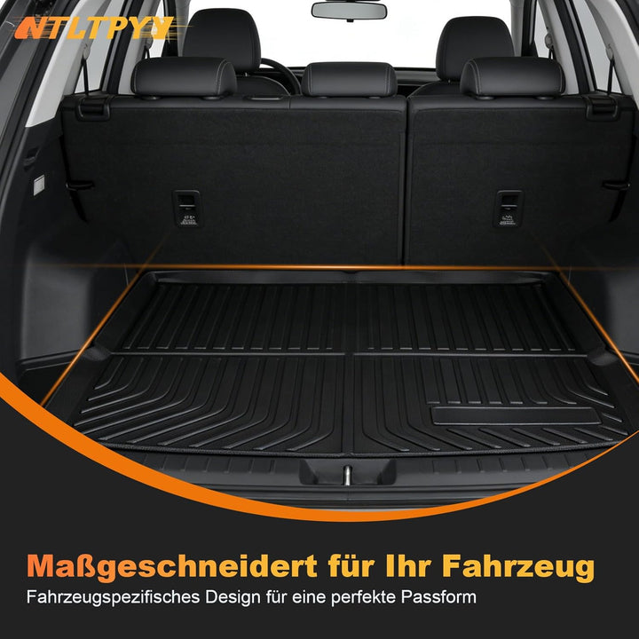 Auto Kofferraummatte für BMW iX1 2016-2020, Allwetter Kofferraummatte aus TPE, Wasserdicht rutschfes