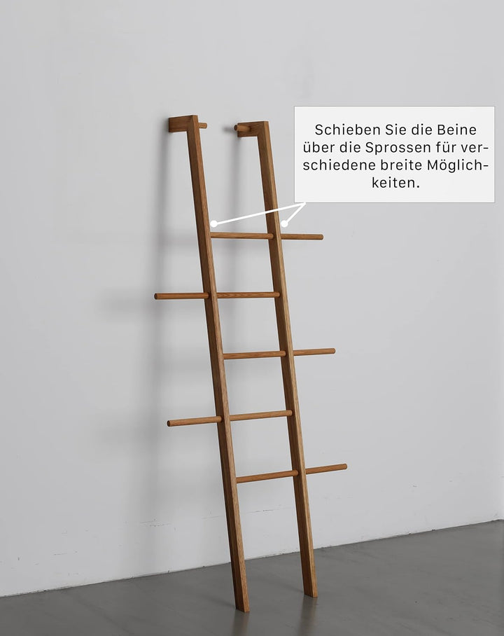 Kleiderleiter & Kleiderständer Holz, Handtuchleiter & Handtuchhalter aus Massivholz, Designer Holzle